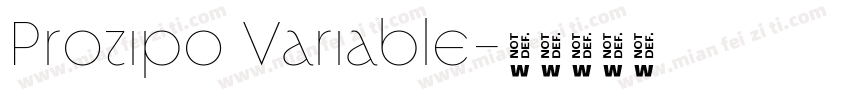 Protipo Variable字体转换